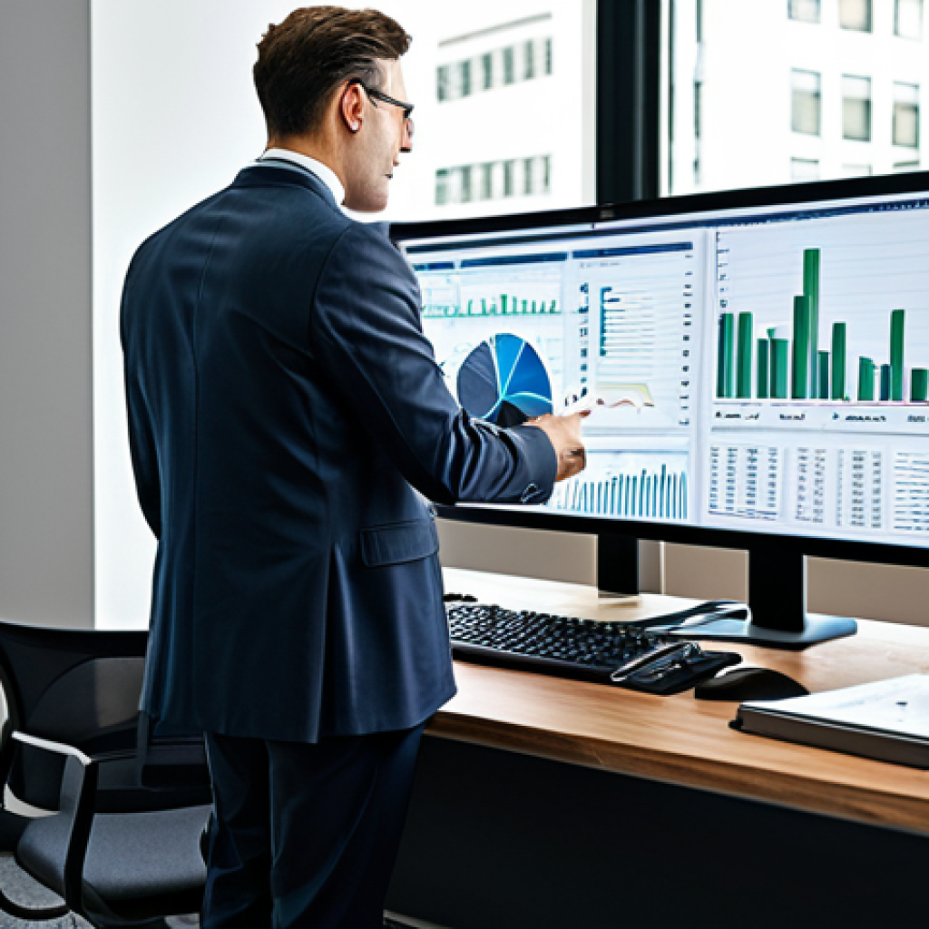 **

"A financial advisor in a modern office setting, reviewing investment charts on a computer screen, fully clothed in professional attire, appropriate content, safe for work, perfect anatomy, natural proportions, professional."

**
