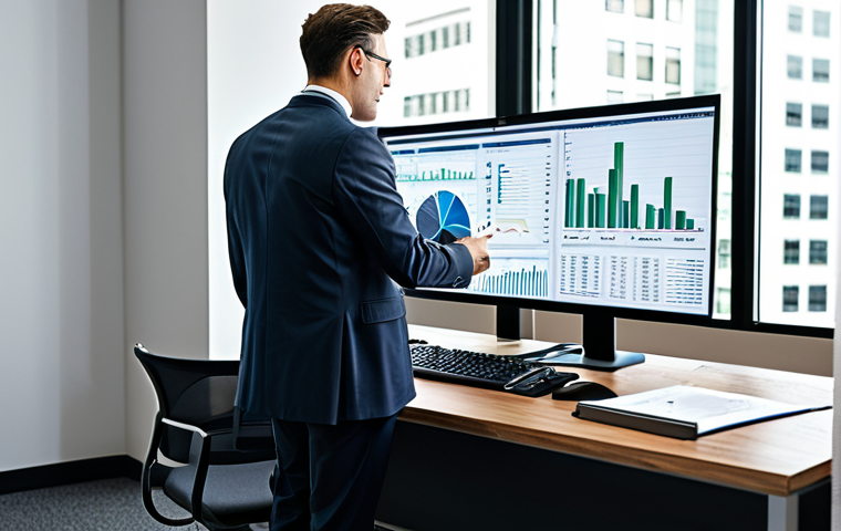 **
"A financial advisor in a modern office setting, reviewing investment charts on a computer screen, fully clothed in professional attire, appropriate content, safe for work, perfect anatomy, natural proportions, professional."
**